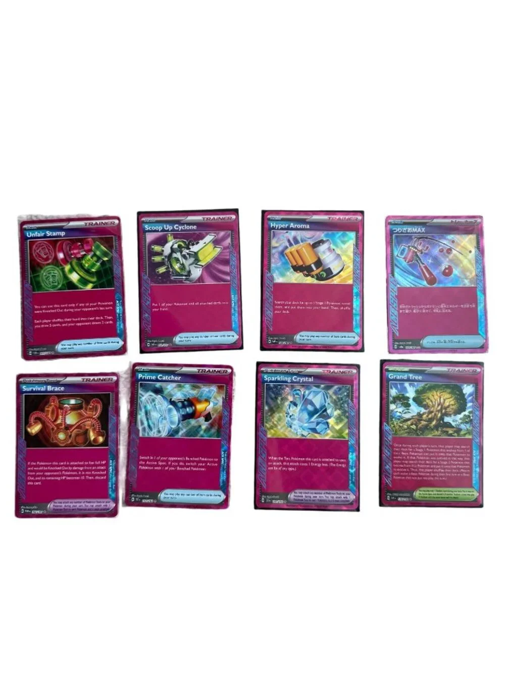 Pokémon TCG ACE SPEC Lot of 8 - Prime Catcher, Unfair Stamp, Sparkling Crystal &